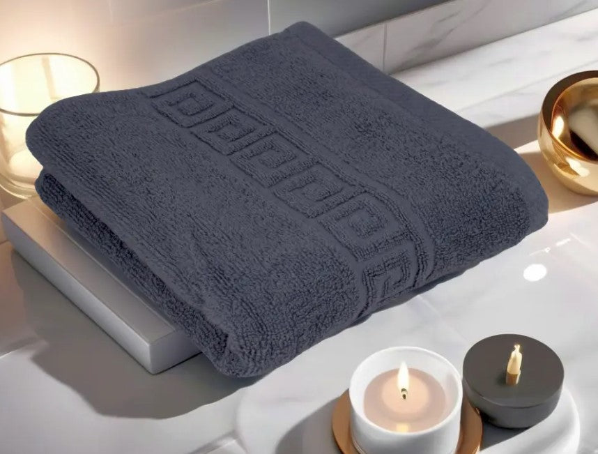 Prosop de baie premium, bumbac 100%, model Greek border