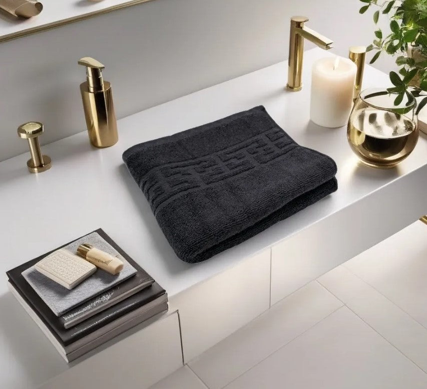 Prosop de baie premium, bumbac 100%, model Greek border