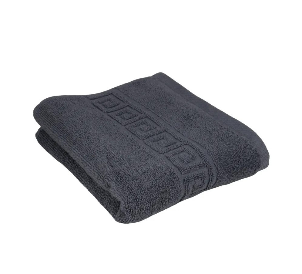 Set Family 4 Prosoape de baie si Covoraș de baie, densitate 500gr/mp si 750gr/mp, bumbac 100%, model Greek border