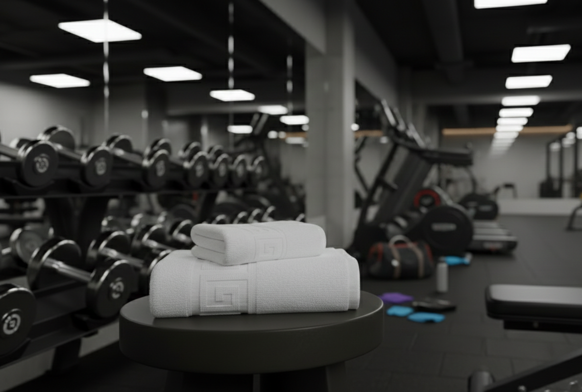 Set 2 prosoape de antrenament, bumbac 100%, 50x90cm si 70x130cm