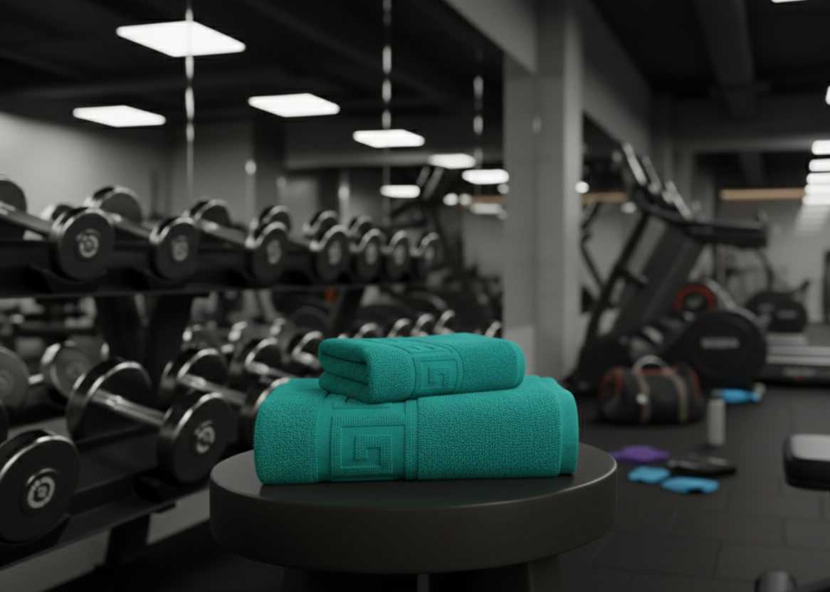 Set 2 prosoape de antrenament, bumbac 100%, 50x90cm si 70x130cm